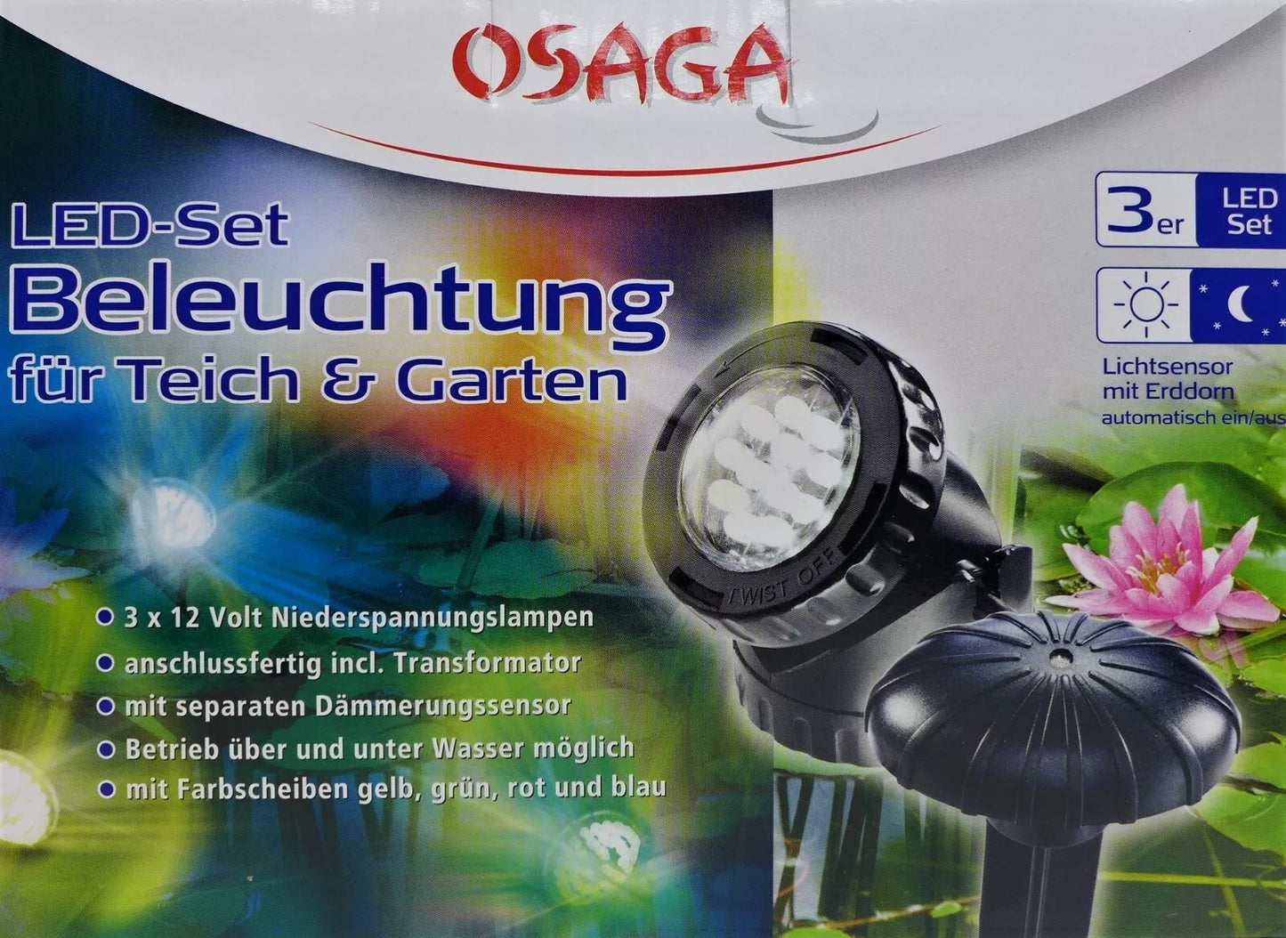 Kit Faretti LED 12V Osaga fronte scatola