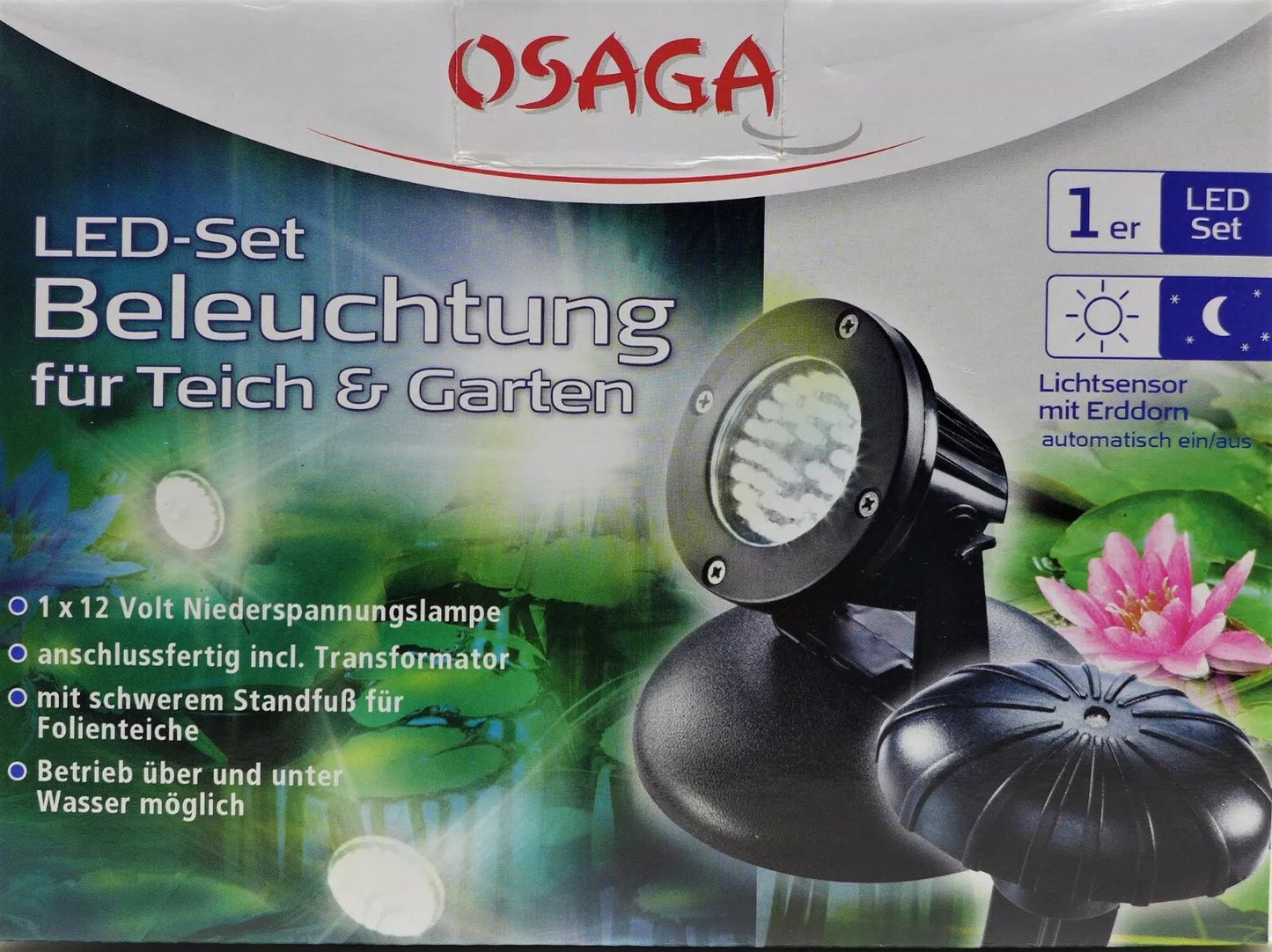 Kit Faretti LED 12V Osaga fronte scatola 1 led solo