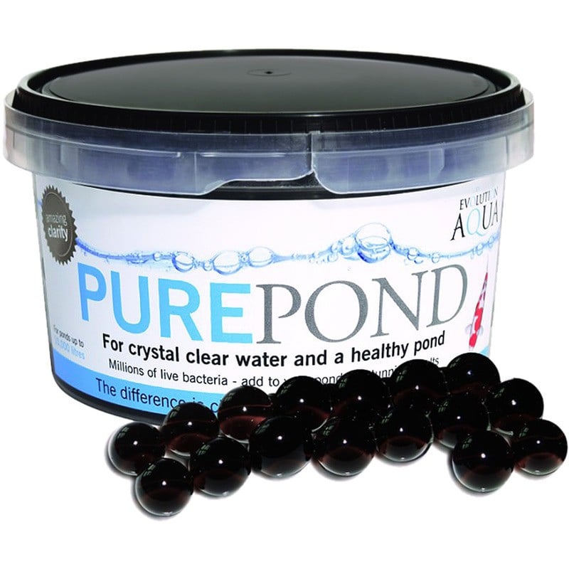 Evolution Aqua Purepond – Sfere Biodegradabili con Batteri Vivi per Filtro Laghetto scatola con elementi