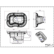 Laghetto PVC OASE Preformato 250L schema dimensioni