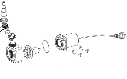 Osaga Schwarze Flunder Eco OSF-20000E Pump schema collegamento