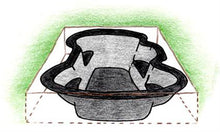 Laghetto poliuretano nero Modello: Calla image 0