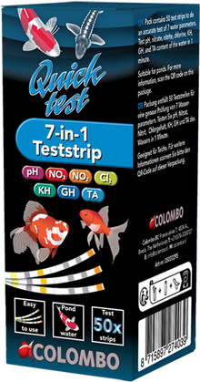 Colombo QuickTest 7 in 1 – 50 Strisce Analisi Acqua