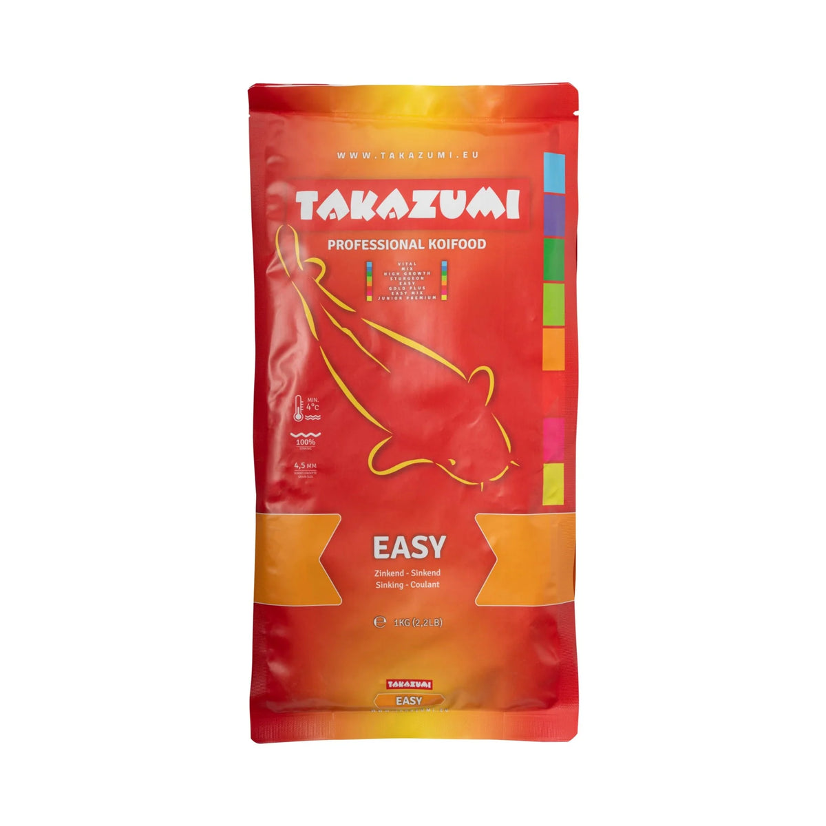 Mangime carpe koi Takazumi Easy 4,5 mm - Affondante